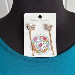 Cute little Gold Butterfly Earrings